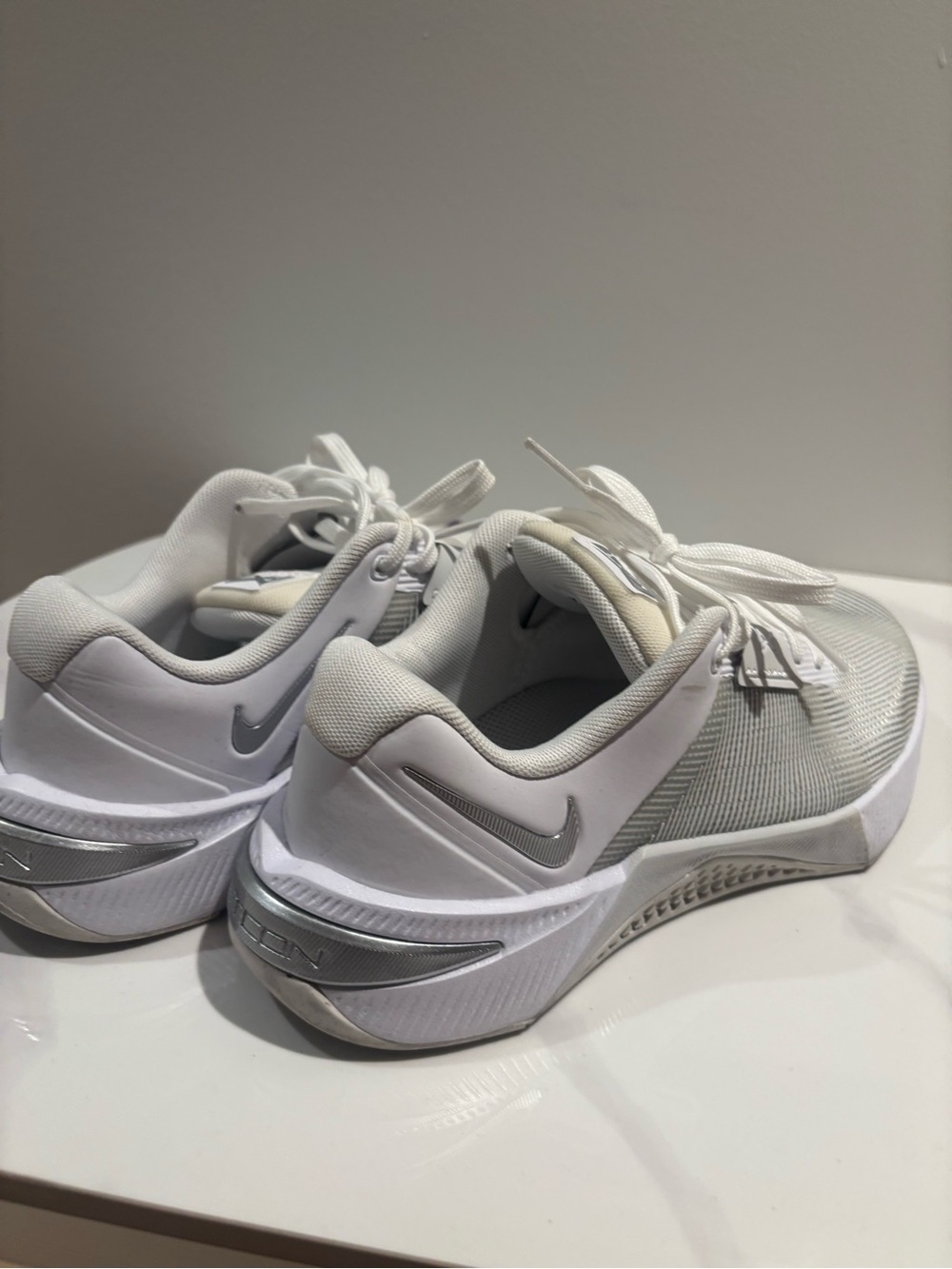 Nike Women’s White and Light Gray Training Sneakers